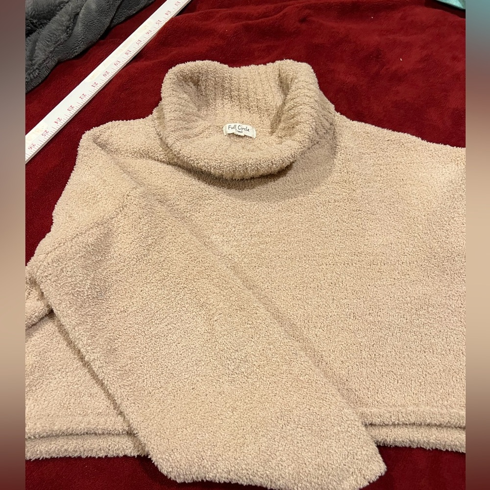 Small Crop Tan Sweater